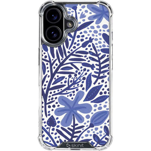 Blue Garden by Cat Coq iPhone 16 Clear Case