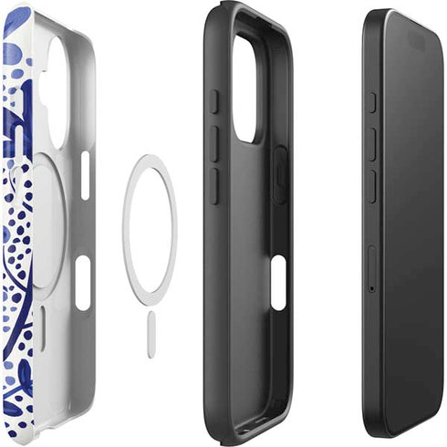 Blue Garden by Cat Coq iPhone 16 Magsafe Impact Case