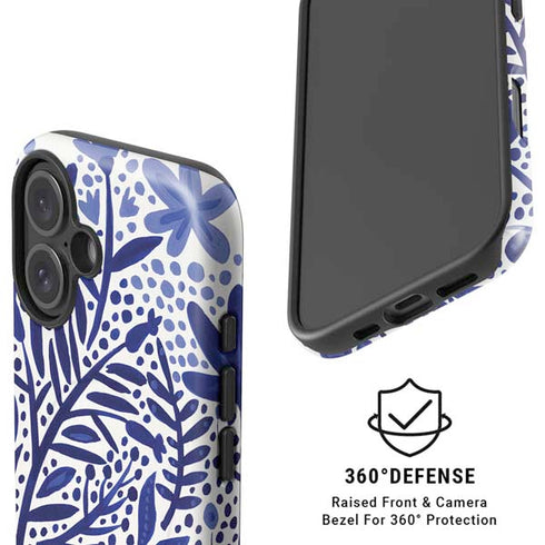 Blue Garden by Cat Coq iPhone 16 Magsafe Impact Case