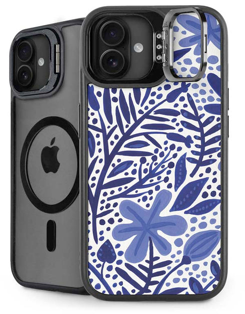 Blue Garden by Cat Coq iPhone 16 Plus Kickstand Case