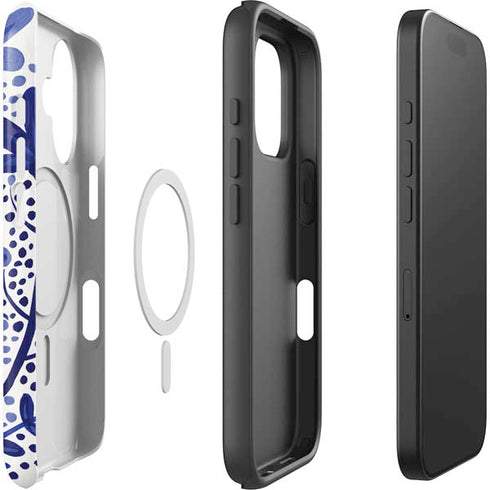 Blue Garden by Cat Coq iPhone 16 Plus Magsafe Impact Case