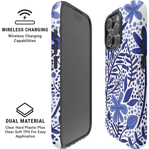 Blue Garden by Cat Coq iPhone 16 Pro Max Magsafe Impact Case