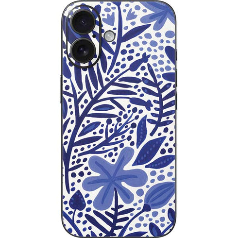 Blue Garden by Cat Coq iPhone 16 Skin