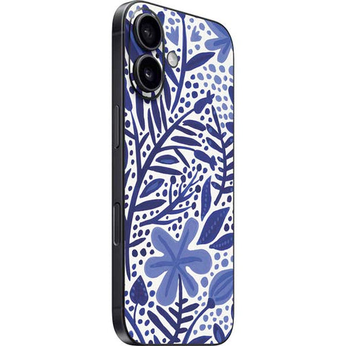 Blue Garden by Cat Coq iPhone 16 Skin