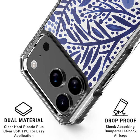 Blue Garden by Cat Coq iPhone 18 Pro Clear Case