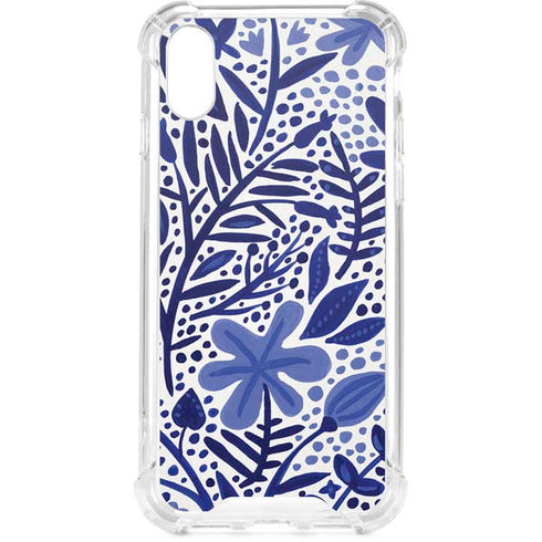 Blue Garden by Cat Coq iPhone XS Clear Case