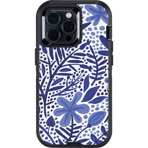 Blue Garden by Cat Coq Otterbox Defender iPhone Skin