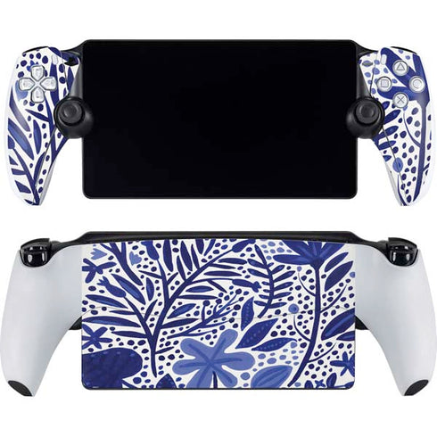 Blue Garden by Cat Coq PlayStation Portal Remote Player Skin