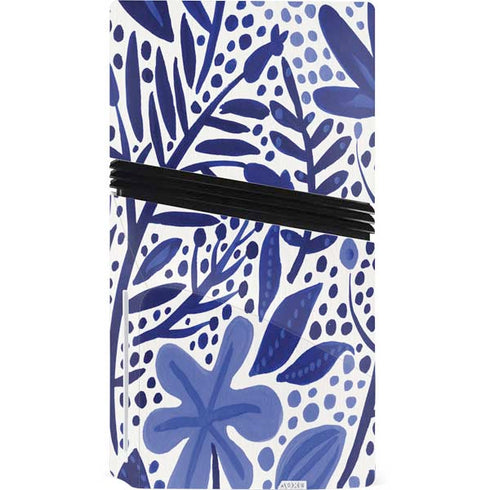 Blue Garden by Cat Coq PS5 Pro Disk Console Skin