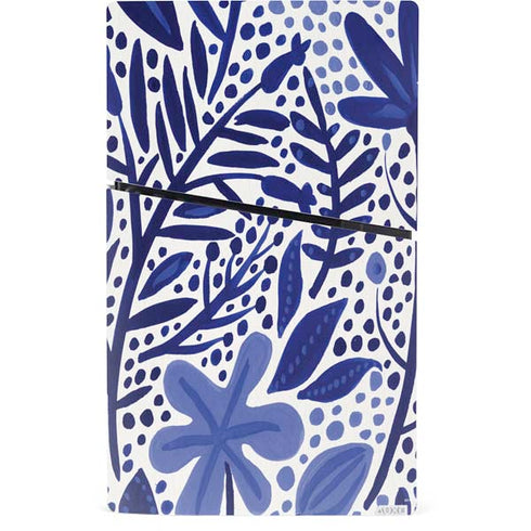 Blue Garden by Cat Coq PS5 Slim Digital Edition Console Skin