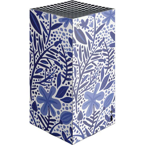 Blue Garden by Cat Coq XBox Series X Digital Edition Console Skin