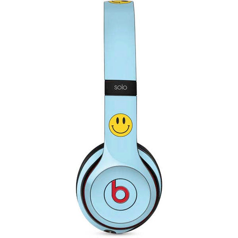 Blue Happy Face Beats Solo 3 Wireless Skin