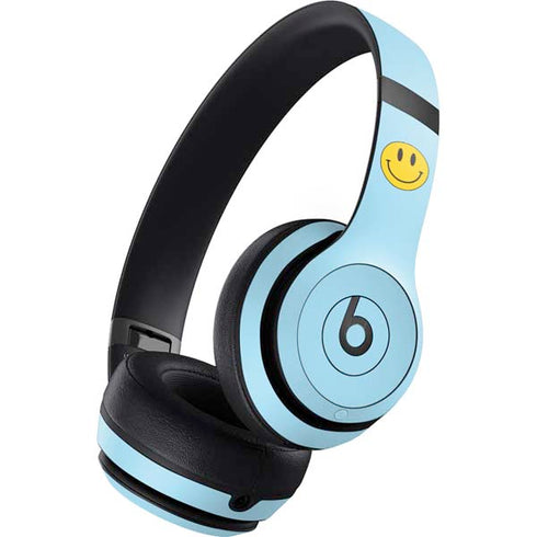 Blue Happy Face Beats Studio Pro Wireless Headphones Skin