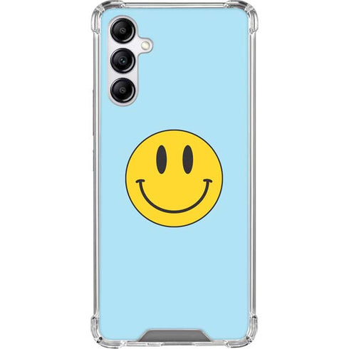 Blue Happy Face Gabb Phone 4 Clear Case