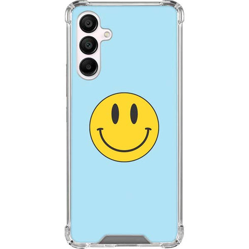 Blue Happy Face Galaxy A16 5G Clear Case