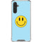 Blue Happy Face Galaxy A17 Clear Case