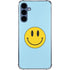 Blue Happy Face Galaxy A55 5G Clear Case