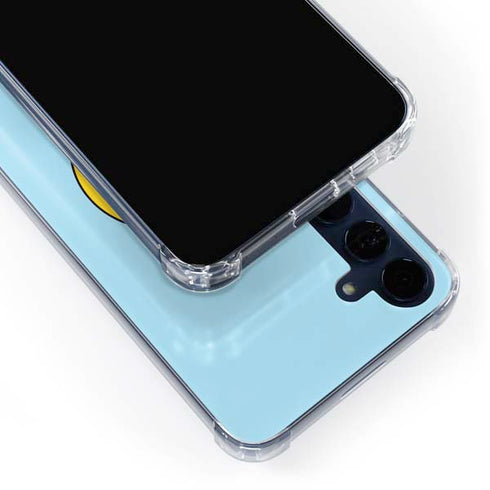Blue Happy Face Galaxy A55 5G Clear Case