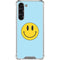 Blue Happy Face Galaxy S24 FE Clear Case