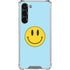 Blue Happy Face Galaxy S24 FE Clear Case