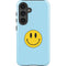 Blue Happy Face Galaxy S25 Impact Case