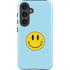 Blue Happy Face Galaxy S25 Impact Case