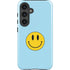 Blue Happy Face Galaxy S25 Plus Impact Case