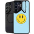 Blue Happy Face Galaxy S24 Plus Kickstand Case