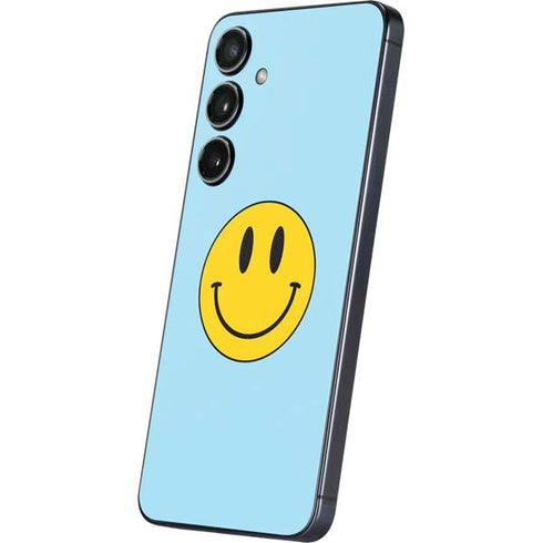 Blue Happy Face Galaxy S24 Skin