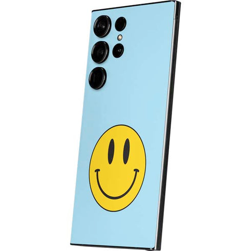 Blue Happy Face Galaxy S24 Ultra Skin