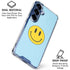 Blue Happy Face Galaxy S25 Clear Case