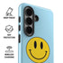 Blue Happy Face Galaxy S26 Impact Case
