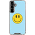 Blue Happy Face Galaxy S26 Plus Clear Case