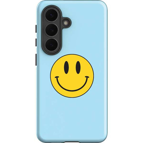 Blue Happy Face Galaxy S26 Plus Impact Case