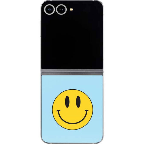 Blue Happy Face Galaxy Z Flip6 Skin