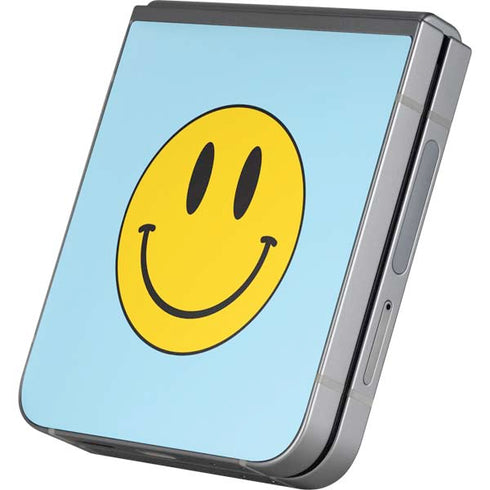 Blue Happy Face Galaxy Z Flip6 Skin