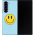 Blue Happy Face Galaxy Z Fold6 Skin