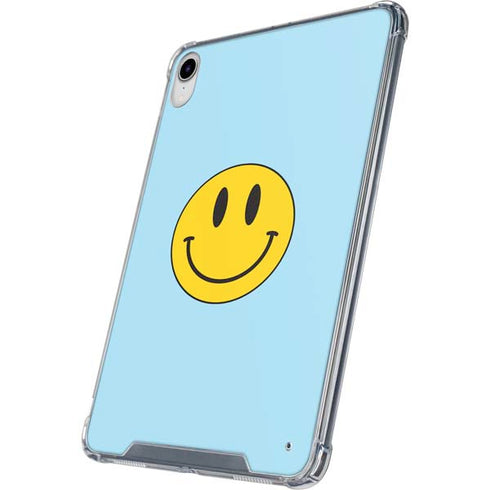 Blue Happy Face iPad 11th Gen (2025) Clear Case