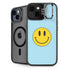 Blue Happy Face iPhone 13 Kickstand Case