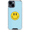 Blue Happy Face iPhone 15 Clear Case