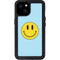 Blue Happy Face iPhone 15 Plus Waterproof Case