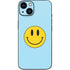 Blue Happy Face iPhone 15 Skin