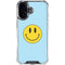 Blue Happy Face iPhone 16 Clear Case