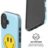 Blue Happy Face iPhone 16 Magsafe Impact Case