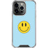 Blue Happy Face iPhone 16 Pro Clear Case