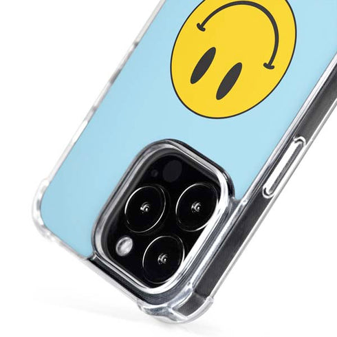 Blue Happy Face iPhone 16 Pro MagSafe Case