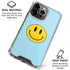 Blue Happy Face iPhone 16 Pro Max Clear Case