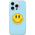 Blue Happy Face iPhone 16 Pro Skin
