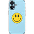 Blue Happy Face iPhone 16 Skin