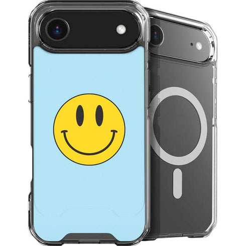 Blue Happy Face iPhone 17 Air MagSafe Case